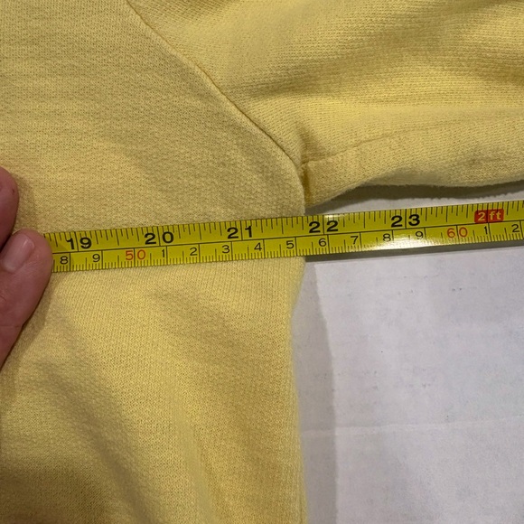 Zenergy by Chicos Butter Yellow Lace Trip 3/4 Sleeve Zip Up Hoodie Women’s Sz 2 - Picture 3 of 7